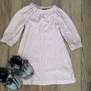 Milkbarn 100% organic cotton polka dot dress